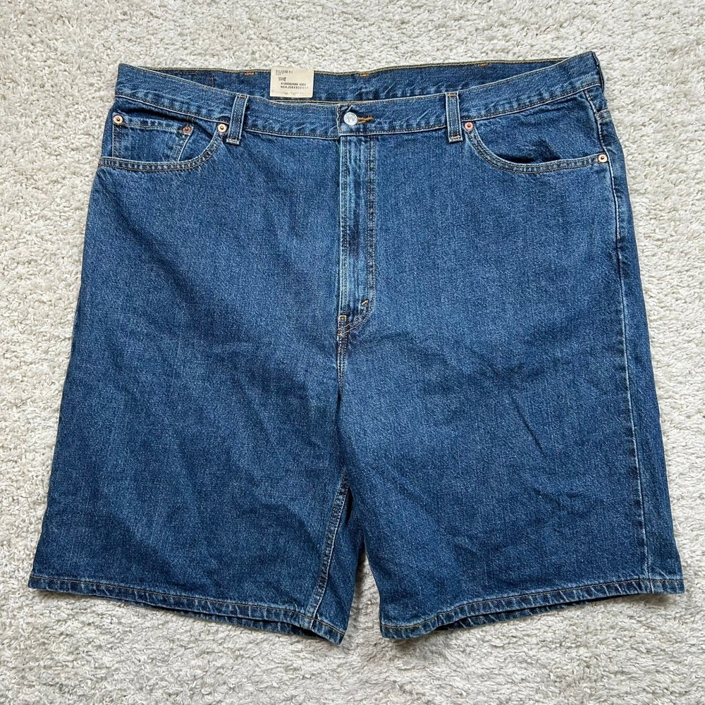 Vintage Levi's 550 Denim Shorts 46 Big Tall 10" Inseam Relaxed Fit Jorts New NWT